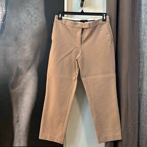 Cropped khaki pants with stretch